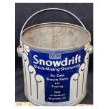 Snowdrift Shortening Tin Pail