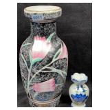 8' & 3' Floral Ceramic Vases