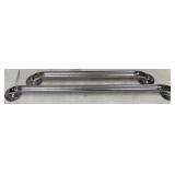 (2) Textured Stainless Grab Bars, 24' & 18'