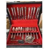 12-Place 1847 Rogers Bros Silverware in Case
