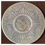 Large 1941 WWII German Silver Table Medal