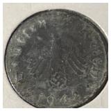 1942-A German 10 Pfennig Coin WWII