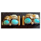 Sterling 1/20 12k GF & Turquoise Watch Band