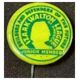 Vintage 'Junior Member' Pin Button for the Izaak