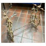 Ornate Cast Iron Metal Base, 22' x 9.5' x 16'