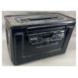 Metal US Painted Black Ammo Box