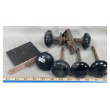 Black Porcelain Door Knobs & Lock Hardware