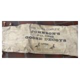 One Dozen Johnson's Folding Goose Decoys