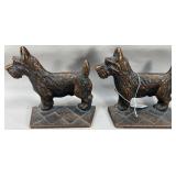 Verona Scottish Terrier Cast Iron Bronzed Bookends