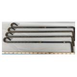 (4) Swing Arm Curtain Rods