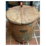 Justrite Metal Industrial Foot Operated Lid Trash