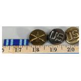 US Army Air Defense Artillery Pins & Bar