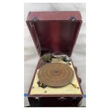 Birch Model Portable Phonograph