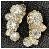 Austrian Crystal Clip On Earrings