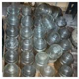 (28) Hemingray Clear No.9 Insulators