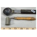French Shot & Powder Measure & Casting Ladle