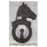 Cast Iron 'Welcome' Horse Head Wall Hook