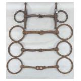 (4) Vintage Iron Horse Bits