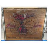 Miller High Life Wood Crate w/Lid