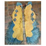 Leather Decorative Fringed Chaps