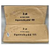 (2) 3-Pack Norwegian Military Goggles