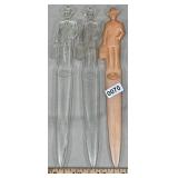 (3) Fuller Brush Man Plastic Letter Openers