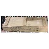 Military Howitzer Wood Ammo Crate, 37' x 12' x 8'