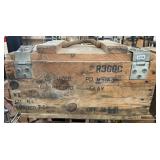 Wood Military Ammo Crate, 17' x 9' x 10'