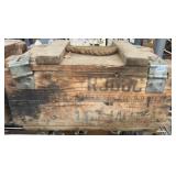 Wood Military Ammo Crate, 17' x 9' x 10'