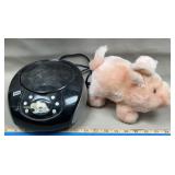 Battery Operated Plush Pig & CD Player