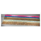 (9) Wood Advertising Yard Sticks, Mostly SD