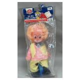 NOS Bo Bo The Clown 7.5' Doll in Package