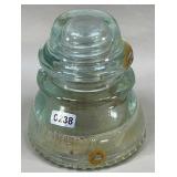 Hemingray No.42 Light Aqua-Clear Insulator