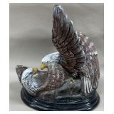 1981 Continental Studios Eagle Pair Plaster Statue