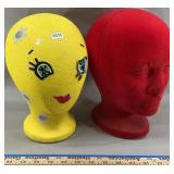 (2) Foam Mannequin Heads