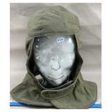 US Army Field Jacket Hood M-1943 on Glass Head