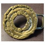 Handmade Brass Hippie Belt Buckle