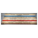 (16) Wood Advertising Yard Sticks