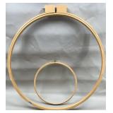Wood 18' & 9.5' Embroidery Hoops