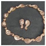 Renoir 15' Necklace & Matching Clip On Earrings