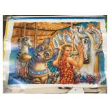 (3) Carousel Poster Prints, 24' x 17'