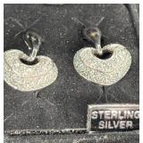 Sterling Silver Diamonique Earrings
