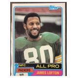 1981 James Lofton ALL PRO Topps Football Trading