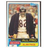 1981 Alan Page ALL PRO Topps Football Trading