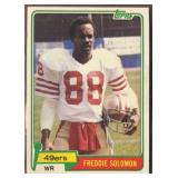 1981 Freddie Solomon Topps Football Card #148