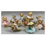 (10) Unboxed Cherished Teddies Figurines