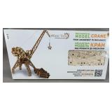 New Sealed Wood Trick Mechanical Crane Model