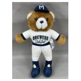 MLB Milwaukee Brewers Plush Signed Bear