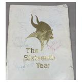 Minnesota Vikings 1976 Signed Photo Book
