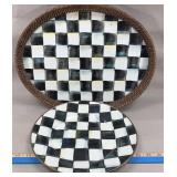 MacKenzie-Childs Courtly Check 15' x 11' Tray &